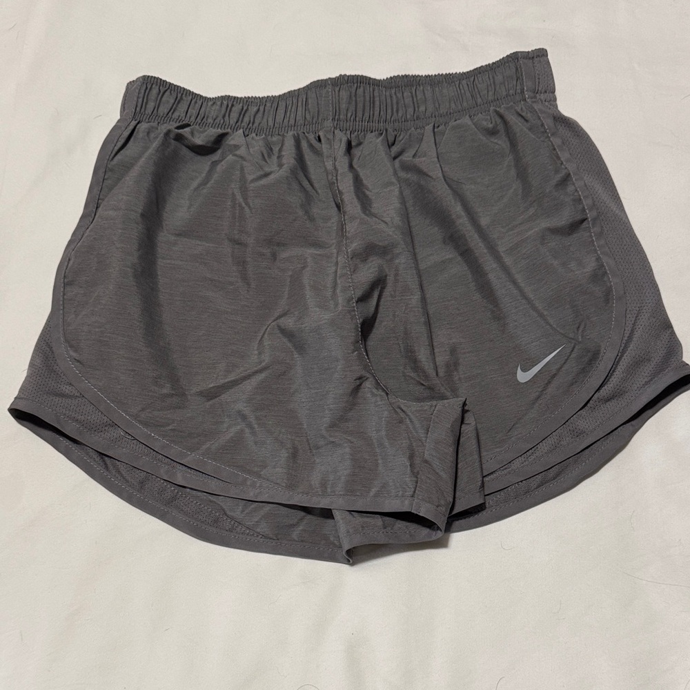 Nike Women’s Athletic Shorts in Gray with Reflective Swoosh